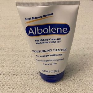 1 Albolene moisturizing Face Facial Cleanser Makeup Remover 3oz travel size tube